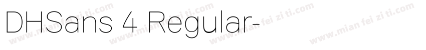 DHSans 4 Regular字体转换